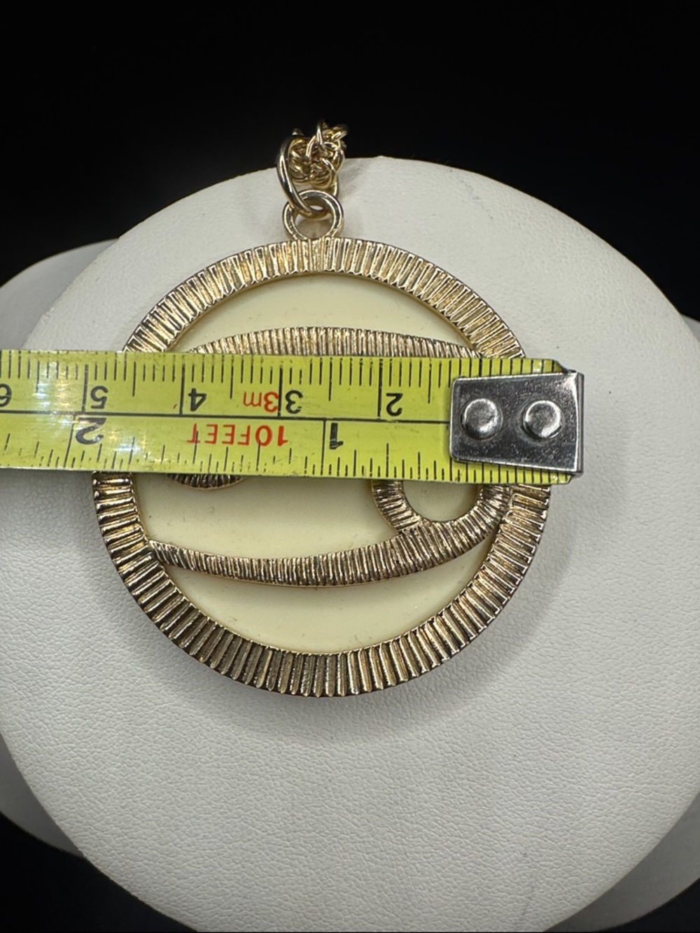 Gold Cancer Zodiac Pendant Necklace - Women's Jewelry Sarah Coventry Rare 24 in - Picture 4 of 5